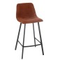 Cadeira de bar em metal bronze 46x43x95 cm