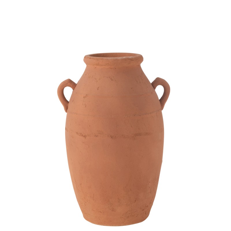 Vaso de cerâmica cobre 40x34x58 cm
