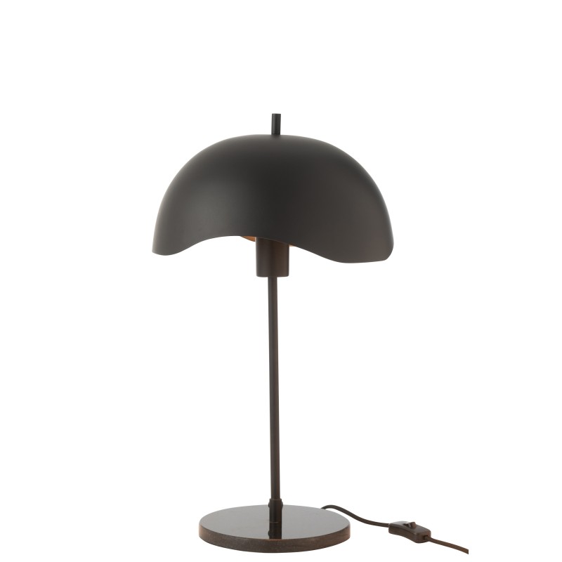 Candeeiro de mesa em metal preto 30x30x56 cm