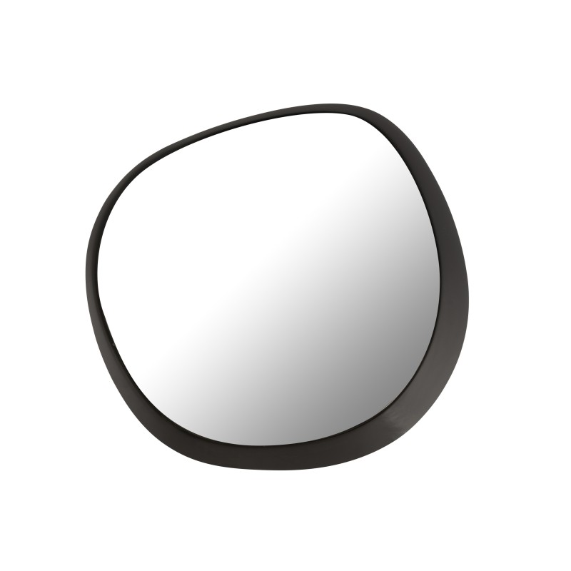 Miroir rond en métal noir 86.5*5.5*82 cm
