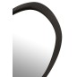 Espelho redondo em metal preto 60,5 x 4,5 x 58 cm