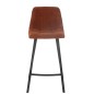 Cadeira de bar em metal bronze 46x43x95 cm