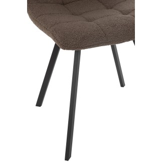 Chaise en métal blanc 55*45*85 cm