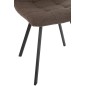 Cadeira em metal branco 55x45x85 cm