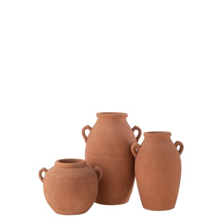 Jarrón de cerámica cobre 40*34*58 cm