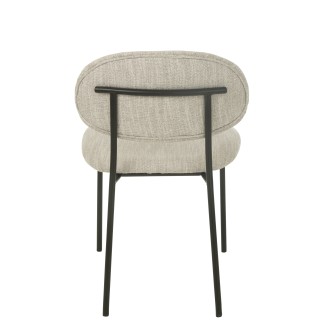 Chaise en textile beige 51*55*82 cm