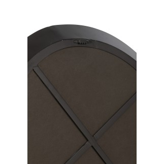 Miroir rond en métal noir 60.5*4.5*58 cm