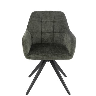 Chaise en métal vert 58*56.5*85 cm