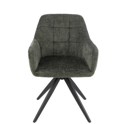 Chaise en métal vert 58*56.5*85 cm