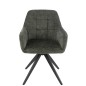 Chaise en métal vert 58*56.5*85 cm