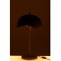 Candeeiro de mesa em metal preto 30x30x56 cm
