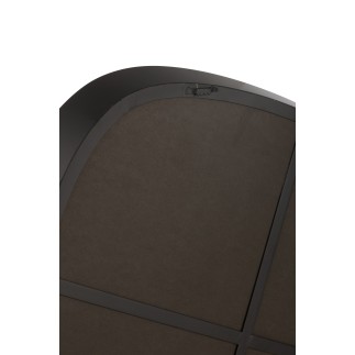 Miroir rond en métal noir 86.5*5.5*82 cm
