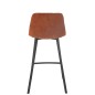 Cadeira de bar em metal bronze 46x43x95 cm