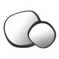 Miroir rond en métal noir 86.5*5.5*82 cm