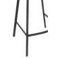 Cadeira de bar em metal bronze 46x43x95 cm