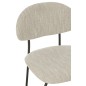 Cadeira em tecido bege 51x55x82 cm