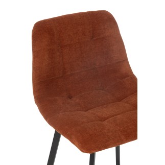 Chaise de bar en métal bronze 46*43*95 cm