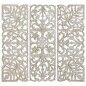 Decoración de Pared DKD Home Decor Dorado Blanco Hierro Romántico Madera MDF (40 x 2 x 120 cm)