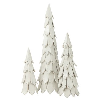 Árbol de Navidad de madera blanca 24*24*60 cm