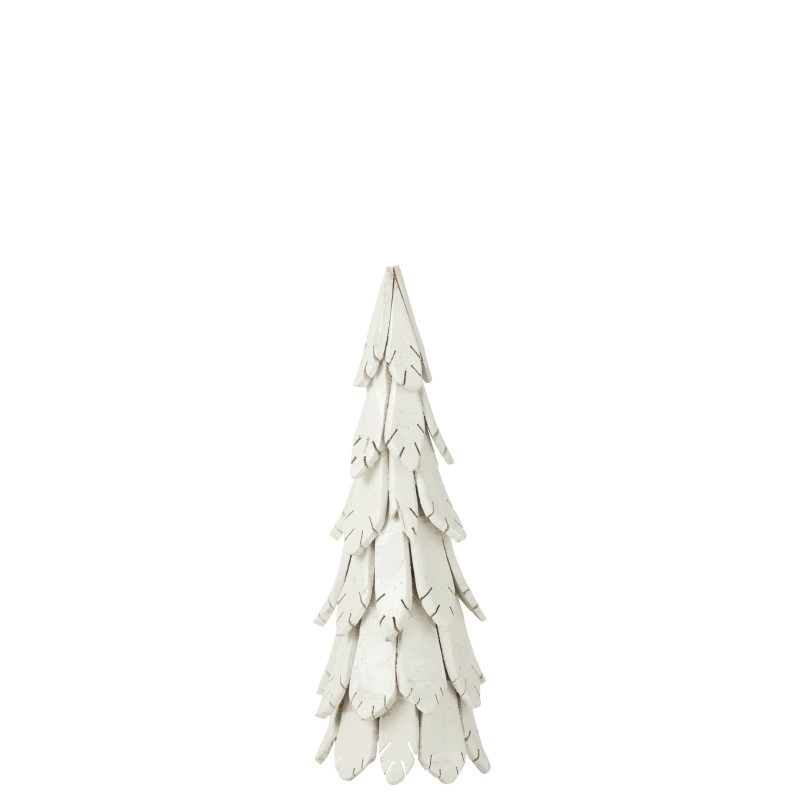 Albero di Natale in legno bianco 28*28*80 cm
