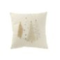 Cojín de Navidad cuadrado de algodón blanco 45*45*12 cm