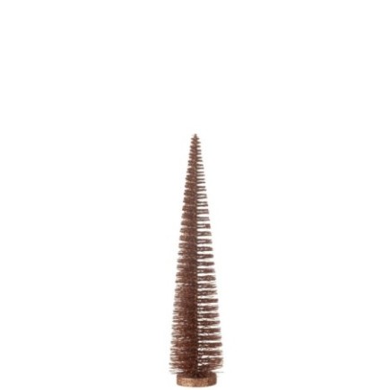 Sapin de Noël artificiel en plastique marron 10*10*39 cm