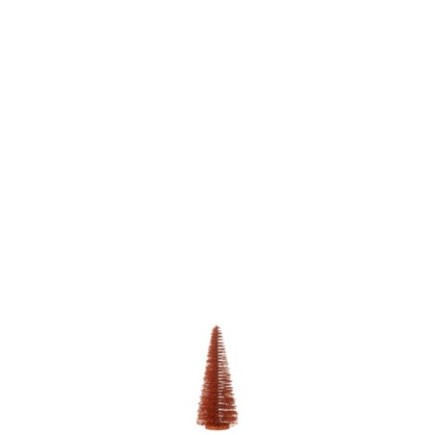 Árbol de Navidad artificial de plástico cobre 5*5*15 cm