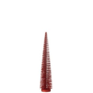 Árbol de Navidad artificial de plástico rojo 10*10*39 cm