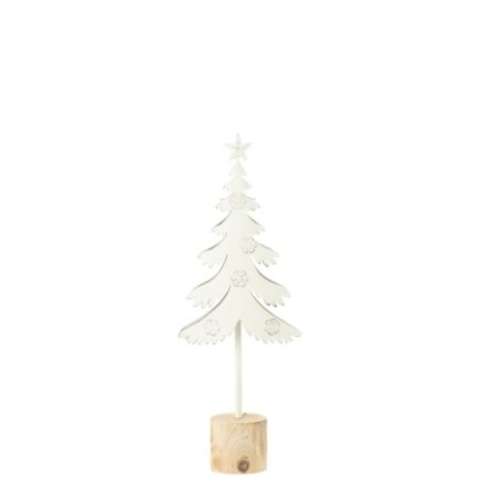 Árbol de Navidad de metal blanco 15*6.5*40 cm