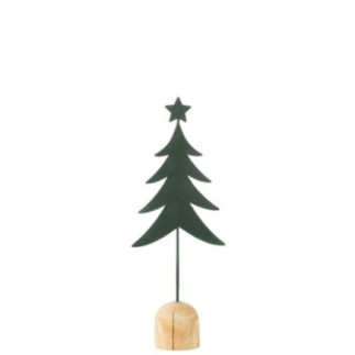 Sapin de Noël artificiel en métal vert 14.5*7*40 cm