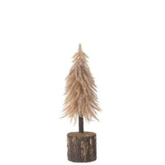 Árbol de Navidad artificial de plástico cobre 14*14*45 cm