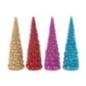 4 Árboles de Navidad de polirresina multicolor 10.5*10.5*33.5 cm 4 Árboles de Navidad de polirresina multicolor 10.5*10.5*33.5 cm