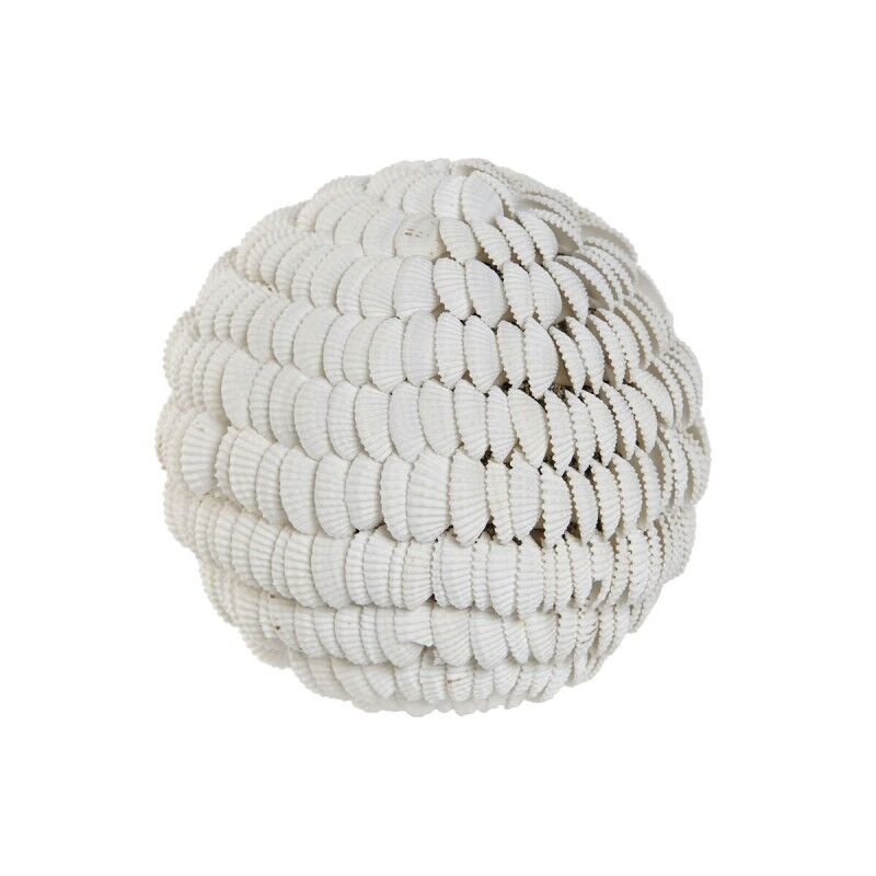 Bola Decorativa Home ESPRIT Blanco 12 x 12 x 12 cm