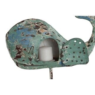 Figura Decorativa Home ESPRIT Ballena Mediterráneo 29 x 8 x 32 cm