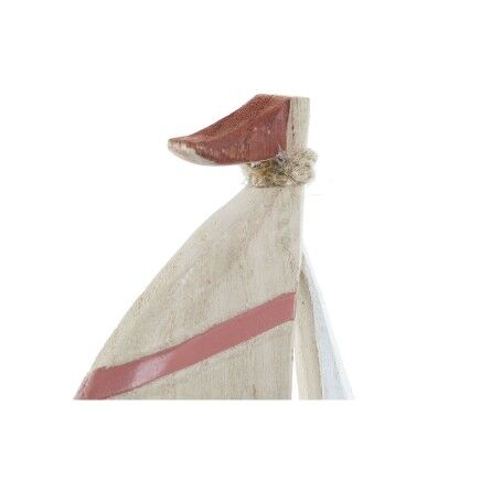 Figura Decorativa Home ESPRIT Azul Rojo Natural Velero 15 x 4,5 x 23,5 cm (2 Unidades)