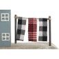 Figura Decorativa Home ESPRIT Azul Rojo Multicolor Casas 25,5 x 9 x 13,5 cm (2 Unidades)