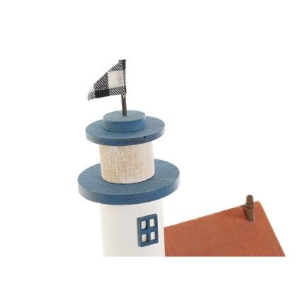 Figura Decorativa Home ESPRIT Azul Rojo Multicolor 17 x 8,5 x 30 cm (2 Unidades)