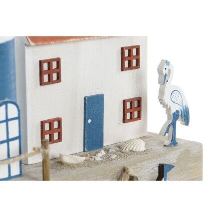 Figura Decorativa Home ESPRIT Azul Rojo Multicolor 17 x 8,5 x 30 cm (2 Unidades)