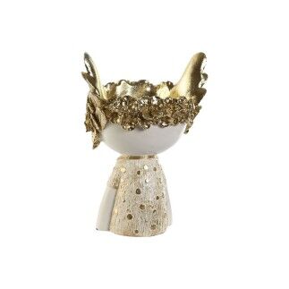 Figurine Décorative Home ESPRIT Blanc Doré 18 x 14 x 25 cm