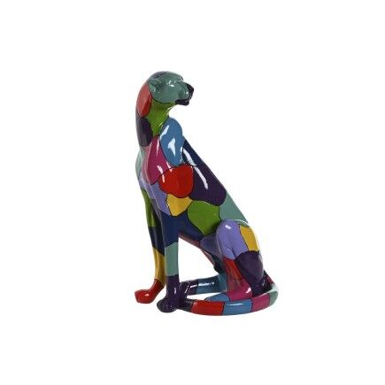 Figura Decorativa Home ESPRIT Multicolor Pantera 25 x 18 x 41 cm