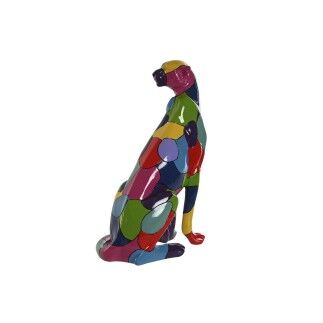 Figura Decorativa Home ESPRIT Multicolor Pantera 25 x 18 x 41 cm