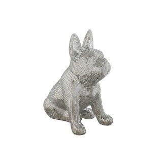 Figura Decorativa Home ESPRIT Plateado Perro 28 x 17 x 33 cm
