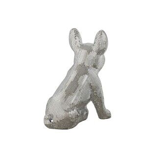 Figura Decorativa Home ESPRIT Plateado Perro 28 x 17 x 33 cm