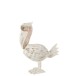 Pélican en bois blanc 33x17x49 cm