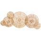 Décoration murale Alexandra House Living Rotin Fibre naturelle Cercles 115 x 45 x 0,5 cm