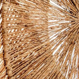 Décoration murale Alexandra House Living Rotin Fibre naturelle Cercles 115 x 45 x 0,5 cm