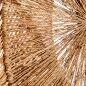 Décoration murale Alexandra House Living Rotin Fibre naturelle Cercles 115 x 45 x 0,5 cm