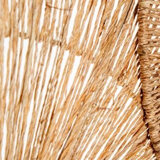Décoration murale Alexandra House Living Rotin Fibre naturelle Cercles 115 x 45 x 0,5 cm