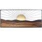 Decoración de Pared Alexandra House Living Metal Sol 117 x 50 x 3 cm