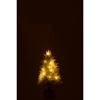 Albero di Natale artificiale in plastica verde 15*15*36 cm